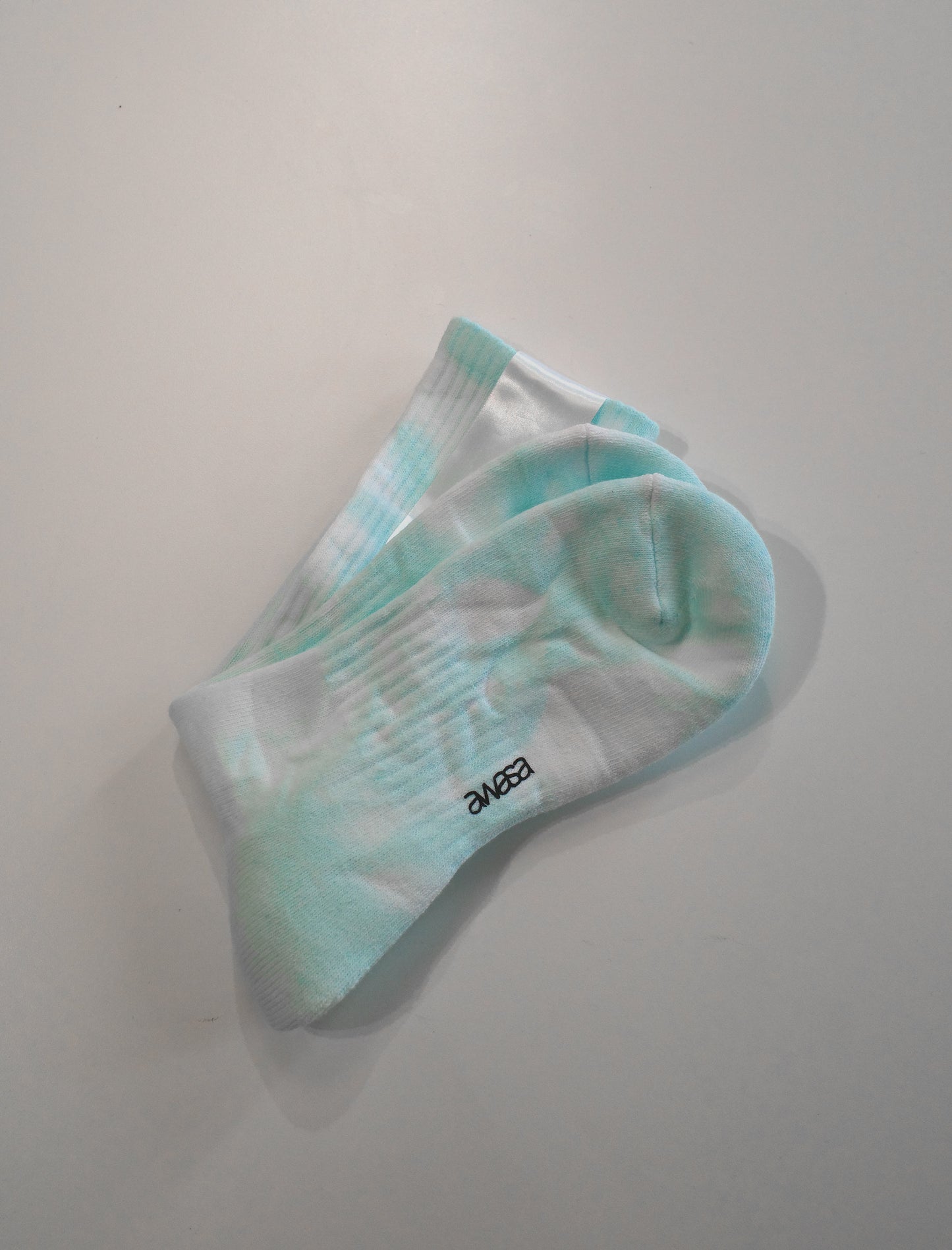 awasa Tube Socks Tie-Dye Mint