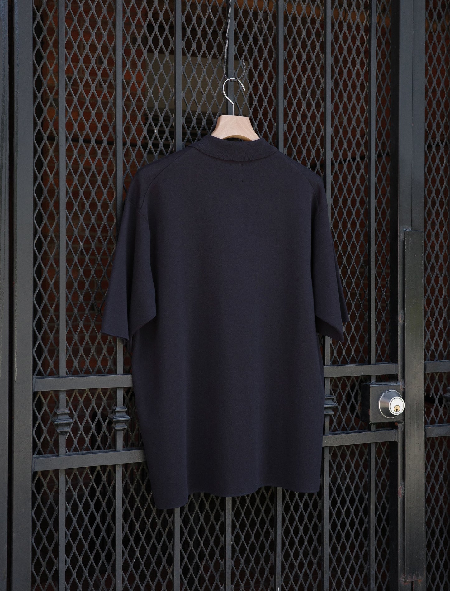 BATONER 32G Smooth Knit S/S Polo - Navy