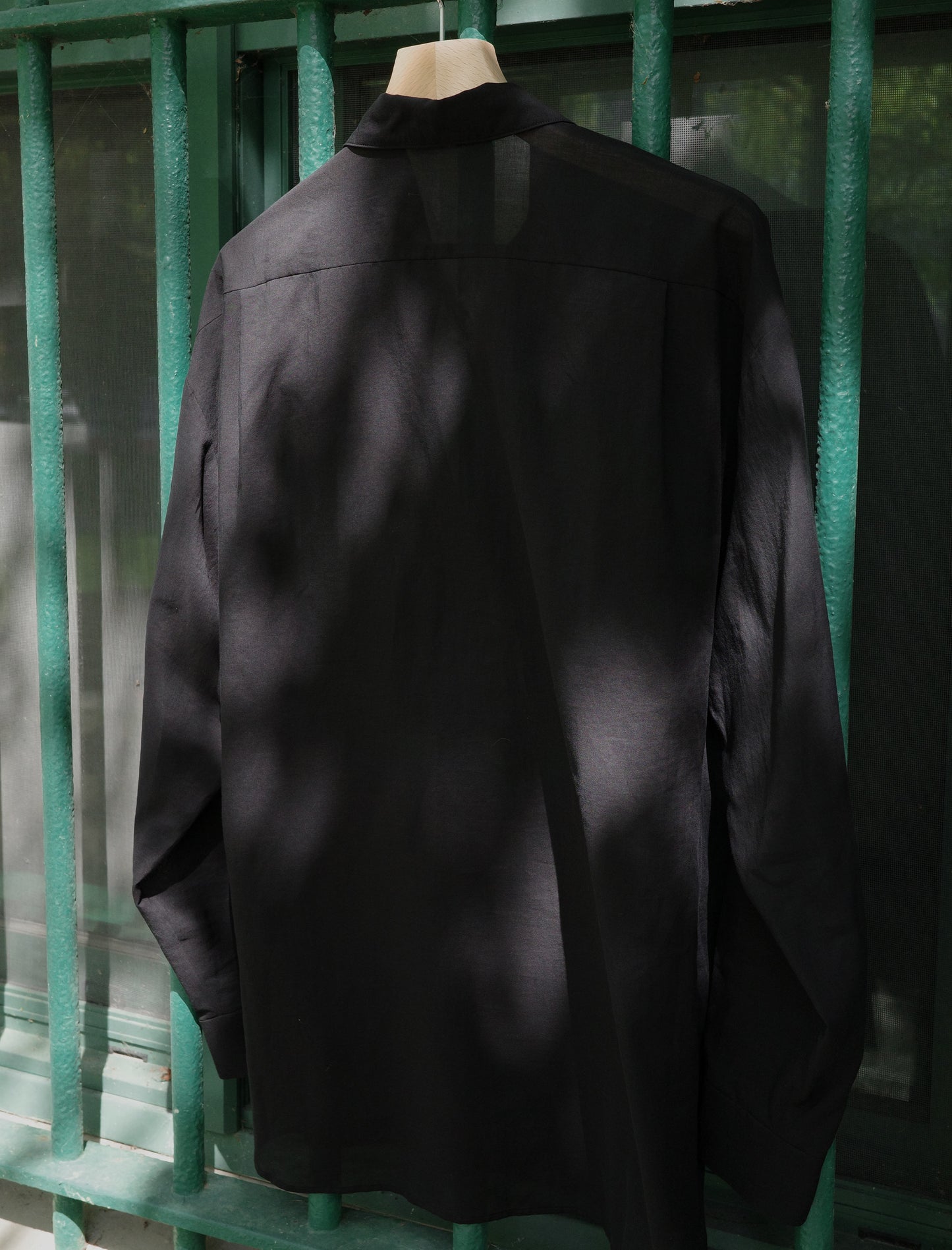 Blanc YM Supima Cotton Skipper Shirt Black