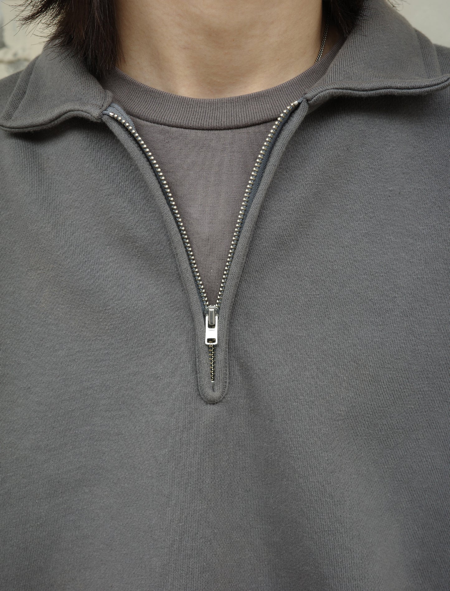 CIOTA Half Zip Sweatshirt - Blue Gray