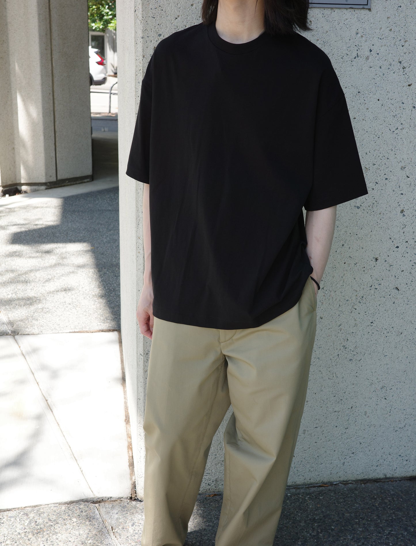 KANEMASA PHIL. 36G High Twist Two Pack Tee - Night Black