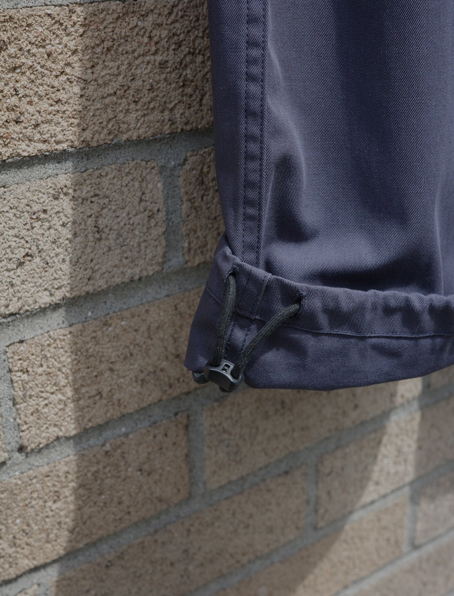 Y Organic Cotton Recycle Polyester Twill Easy Trousers - Navy