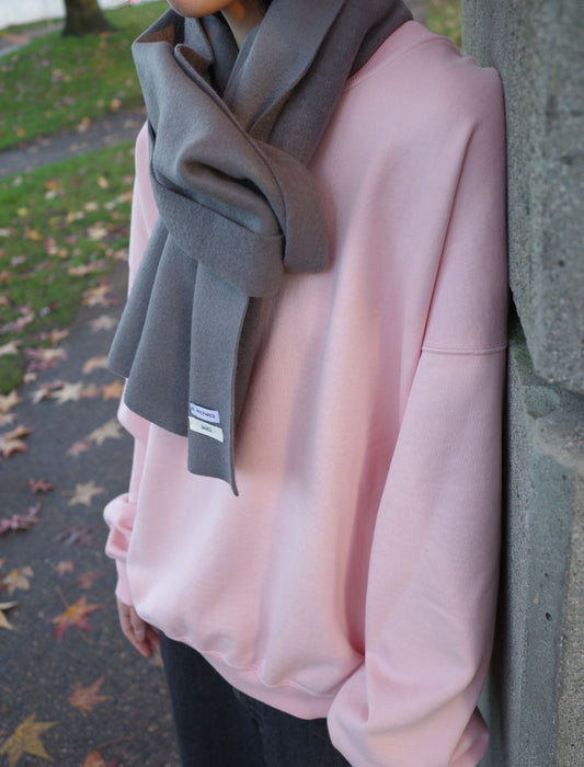 awasa Be prepared × awasa Silk Fleece Scarf - Grey