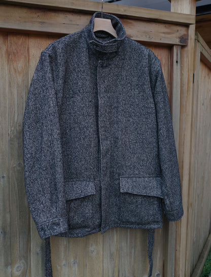 awasa Fancy Tweed Belted Jacket - Herringbone