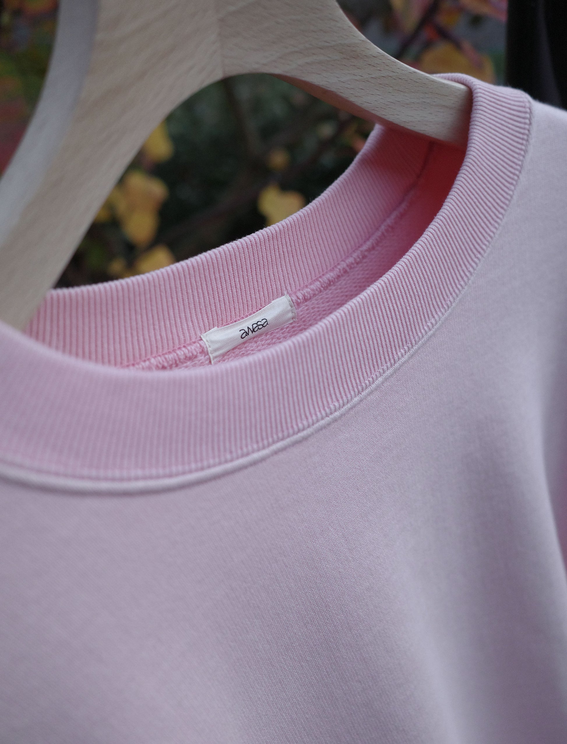 awasa Supima Aging Cotton Crewneck Sweatshirt - Faded Pink