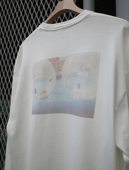 awasa Takuroh Toyama × awasa Photo Print L/S T-Shirt Pool