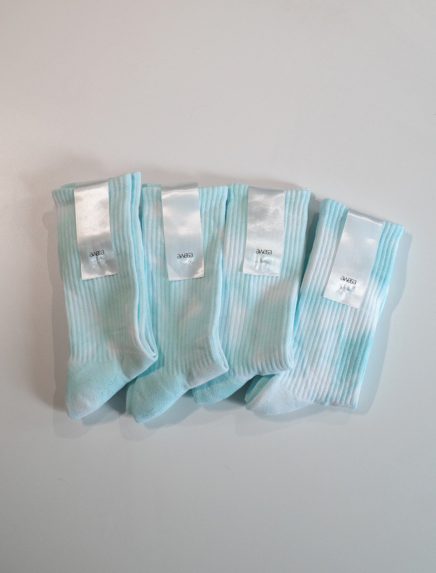 awasa Tube Socks Tie-Dye Mint