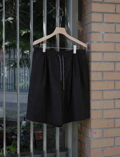 awasa Vintage Wool Amundsen Wide Easy Shorts - Stripe