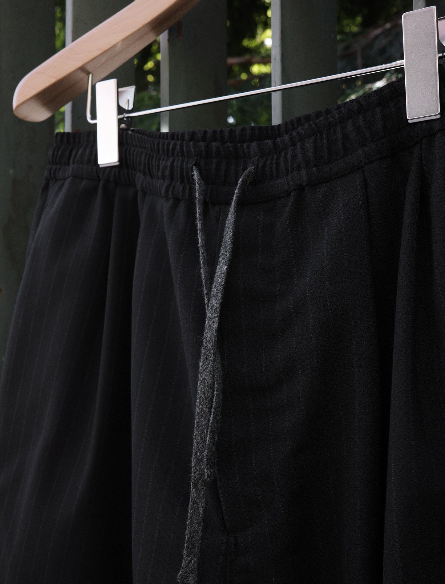 awasa Vintage Wool Amundsen Wide Easy Shorts - Stripe
