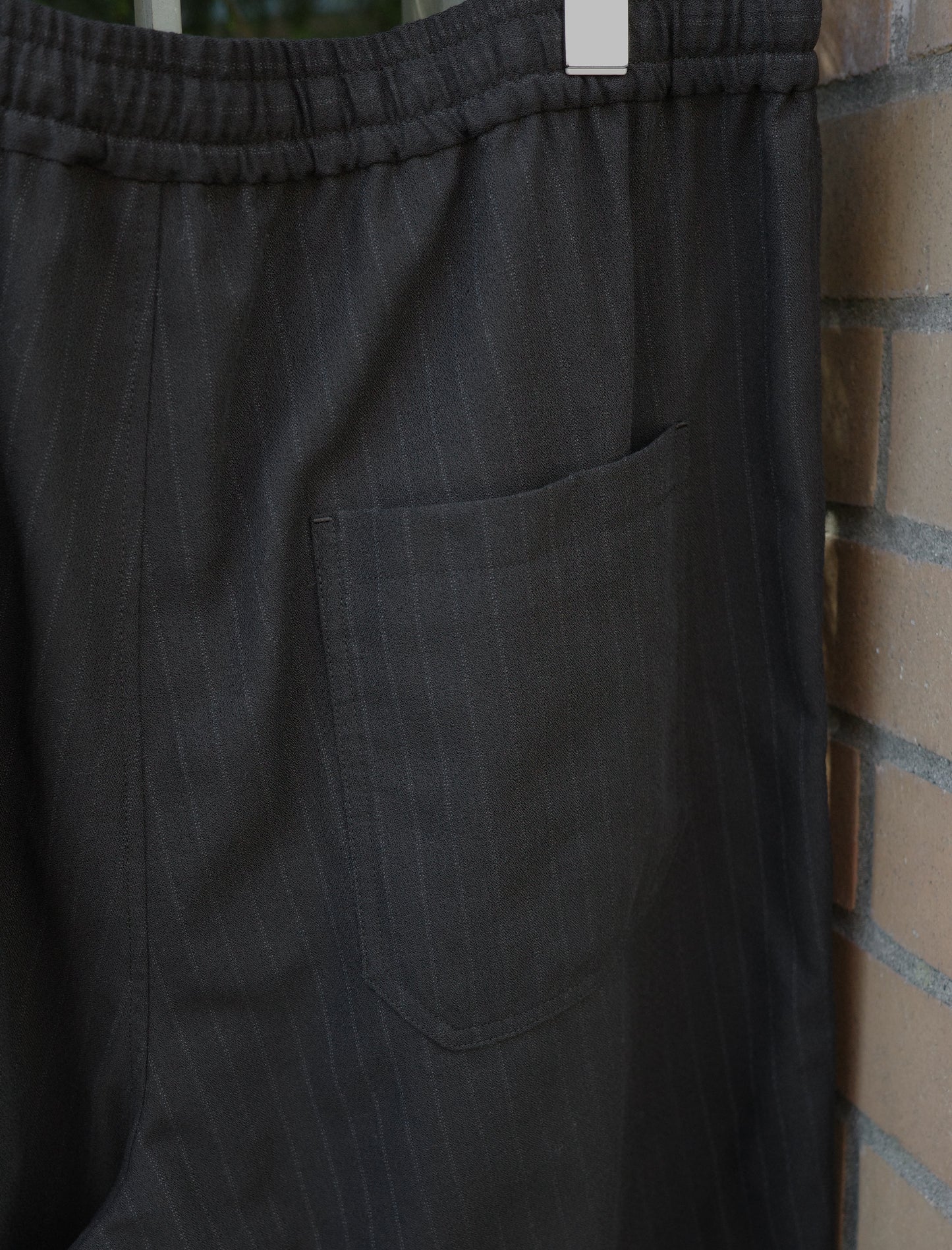 awasa Vintage Wool Amundsen Wide Easy Shorts - Stripe