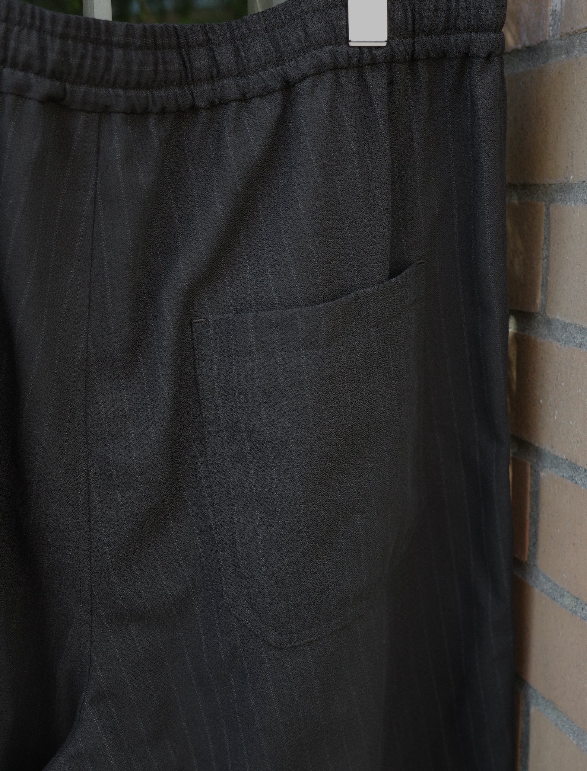 awasa Vintage Wool Amundsen Wide Easy Shorts - Stripe