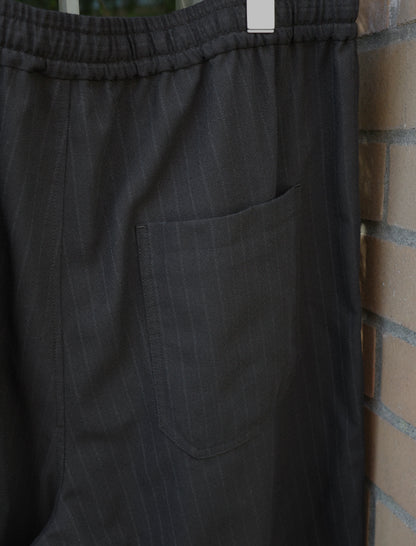 awasa Vintage Wool Amundsen Wide Easy Shorts - Stripe