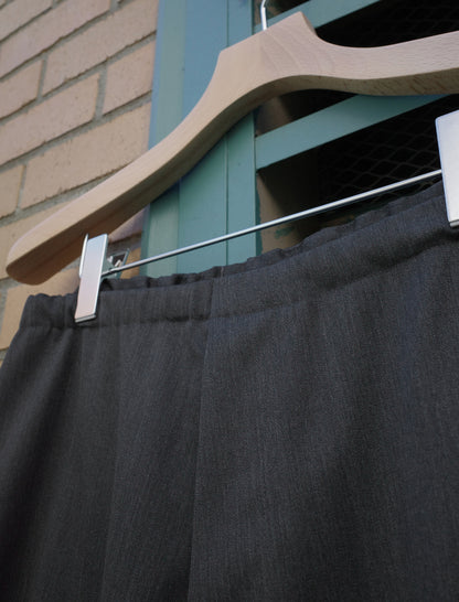 awasa Wool Gabardine Overpants Grey