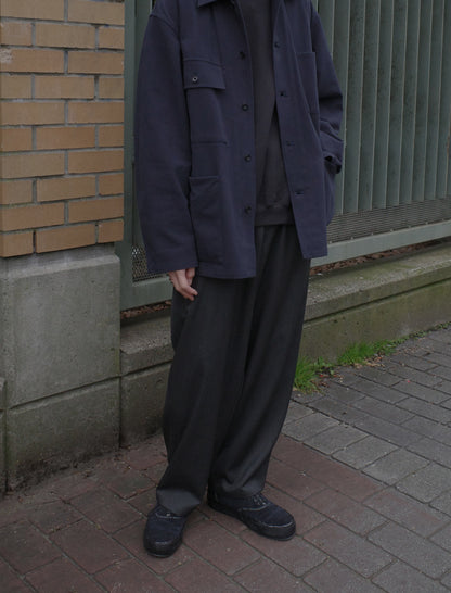 awasa Wool Gabardine Overpants Grey