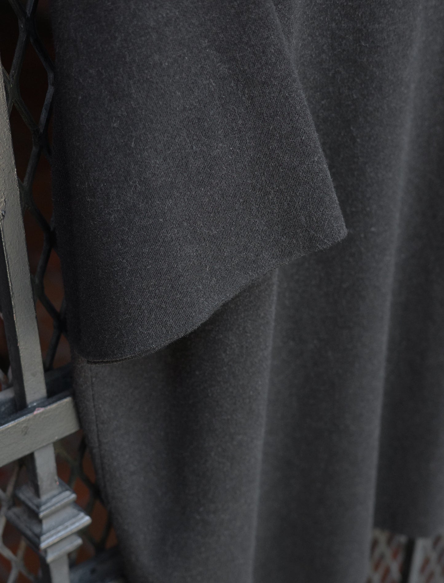 BATONER 32G Smooth Knit S/S Polo - Melange Black