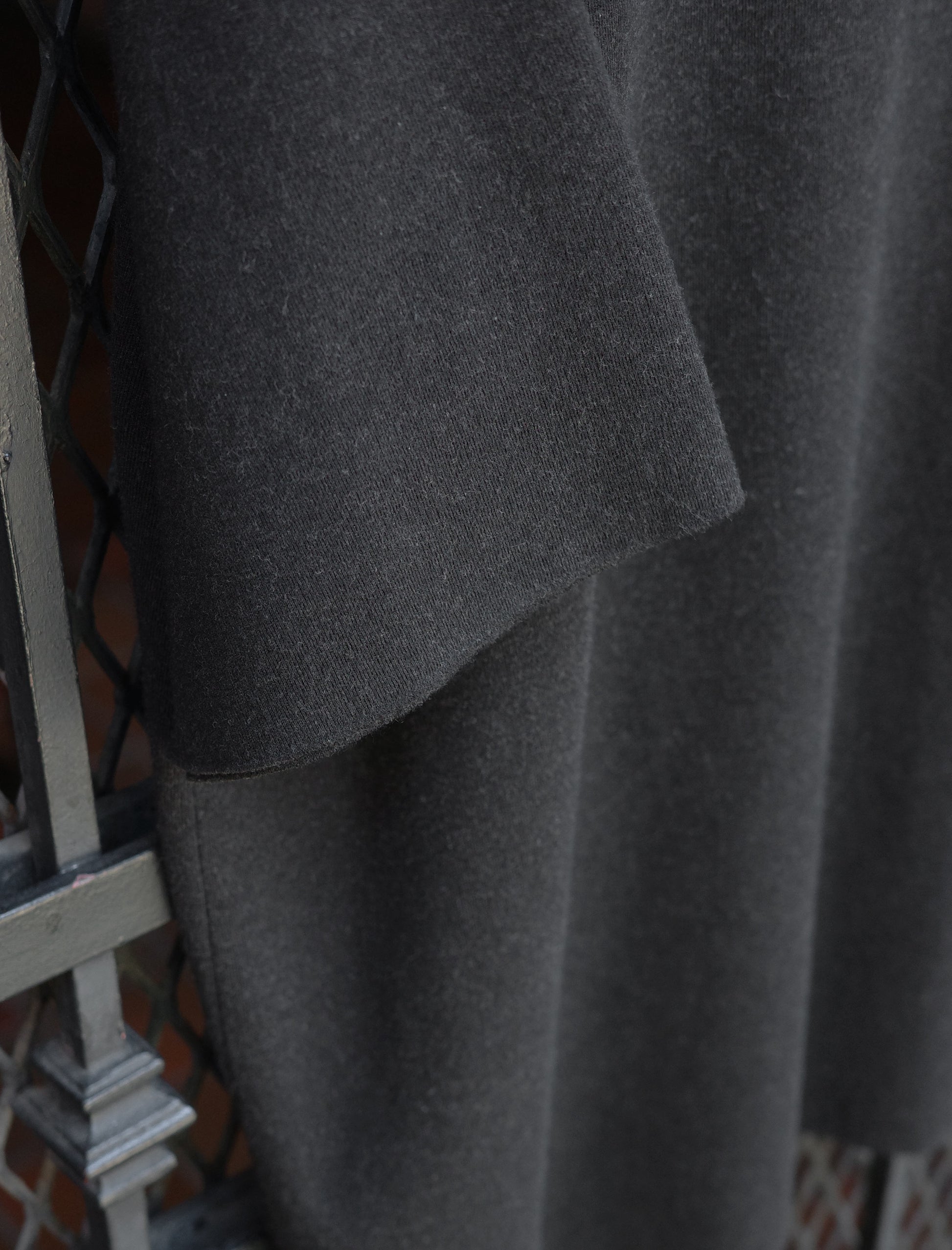 BATONER 32G Smooth Knit S/S Polo - Melange Black
