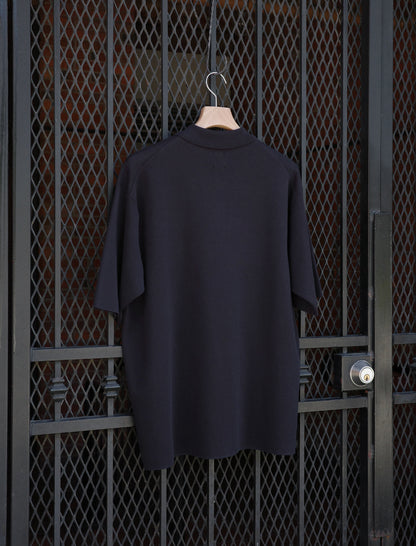 BATONER 32G Smooth Knit S/S Polo - Navy