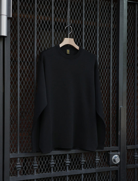 32G Smooth Wool Crewneck - Black