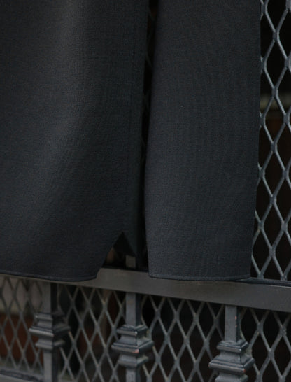 32G Smooth Wool Crewneck - Black
