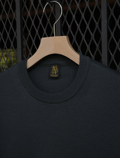 BATONER 32G Smooth Wool Crewneck - Forest