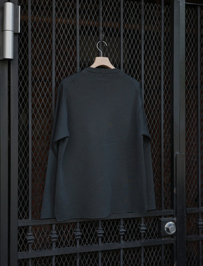 BATONER 32G Smooth Wool Crewneck - Forest