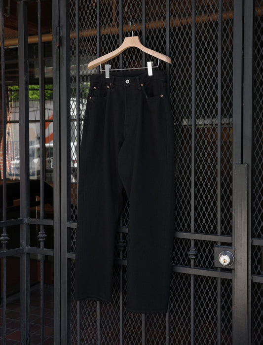 BATONER 5 Pocket Selvedge Denim Pants - Black