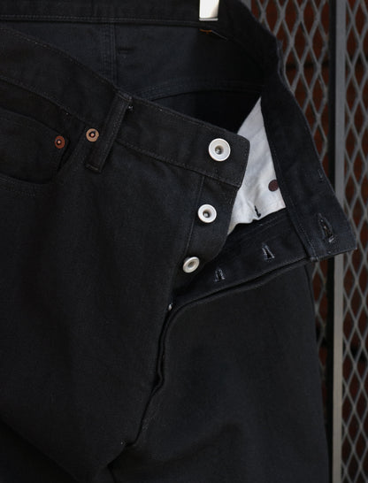 BATONER 5 Pocket Selvedge Denim Pants - Black