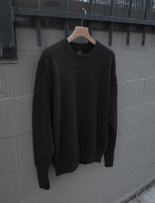 Batoner Baby Alpaca Kurumi Tenjiku Crewneck Brown