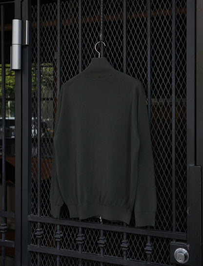 BATONER Hard Twist Wool Rib Drivers Knit - Forest