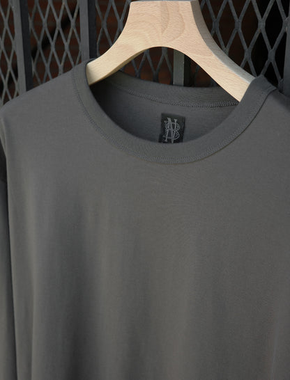 BATONER Innocent Cotton L/S T-Shirt Charcoal
