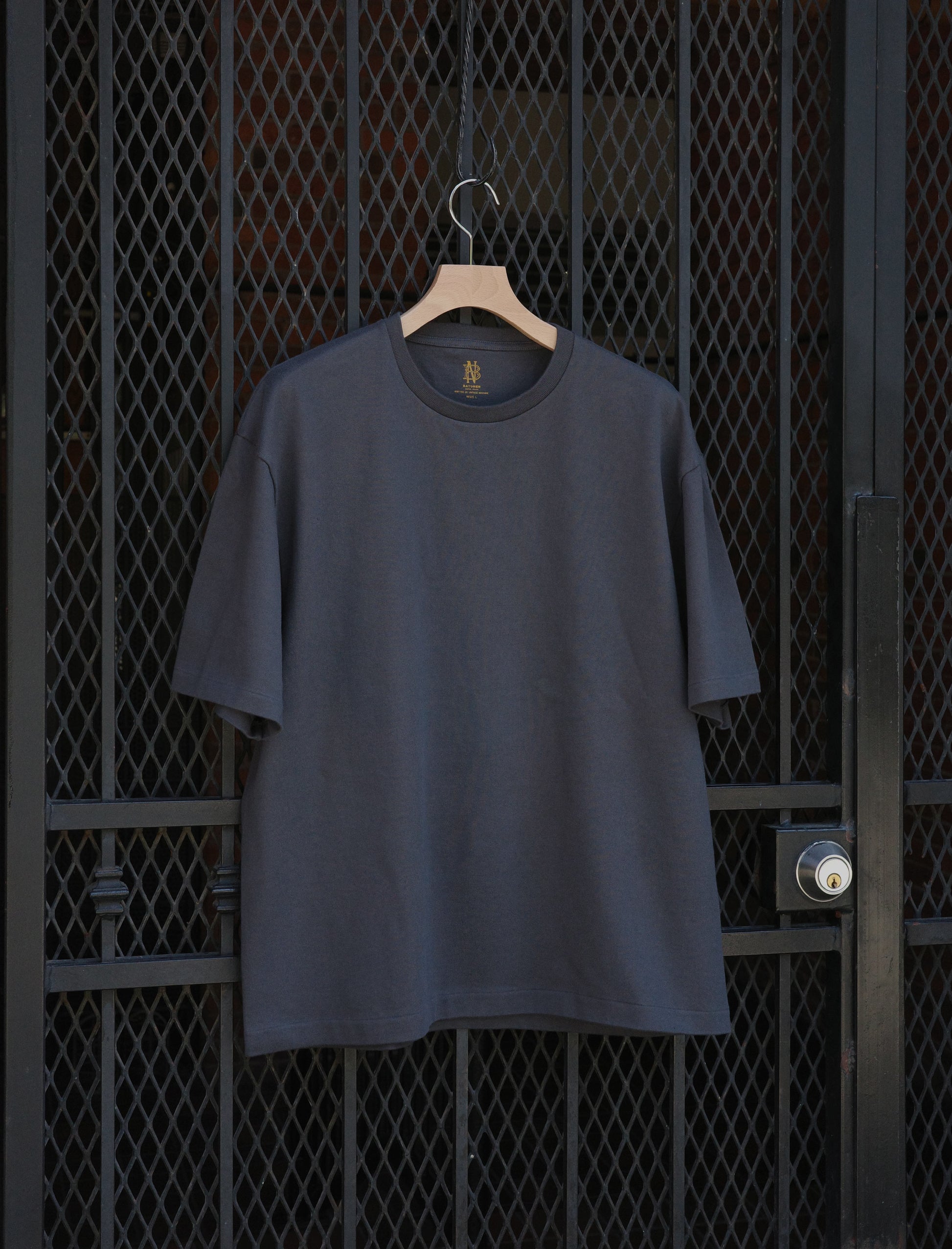 BATONER Men MERIYASU T-SHIRT HEAVY (PACK) Charcoal Navy