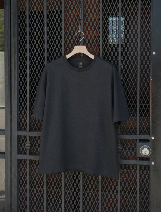 BATONER Men MERIYASU T-SHIRT HEAVY (PACK) Heather Black