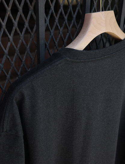 BATONER Men MERIYASU T-SHIRT HEAVY (PACK) Heather Black
