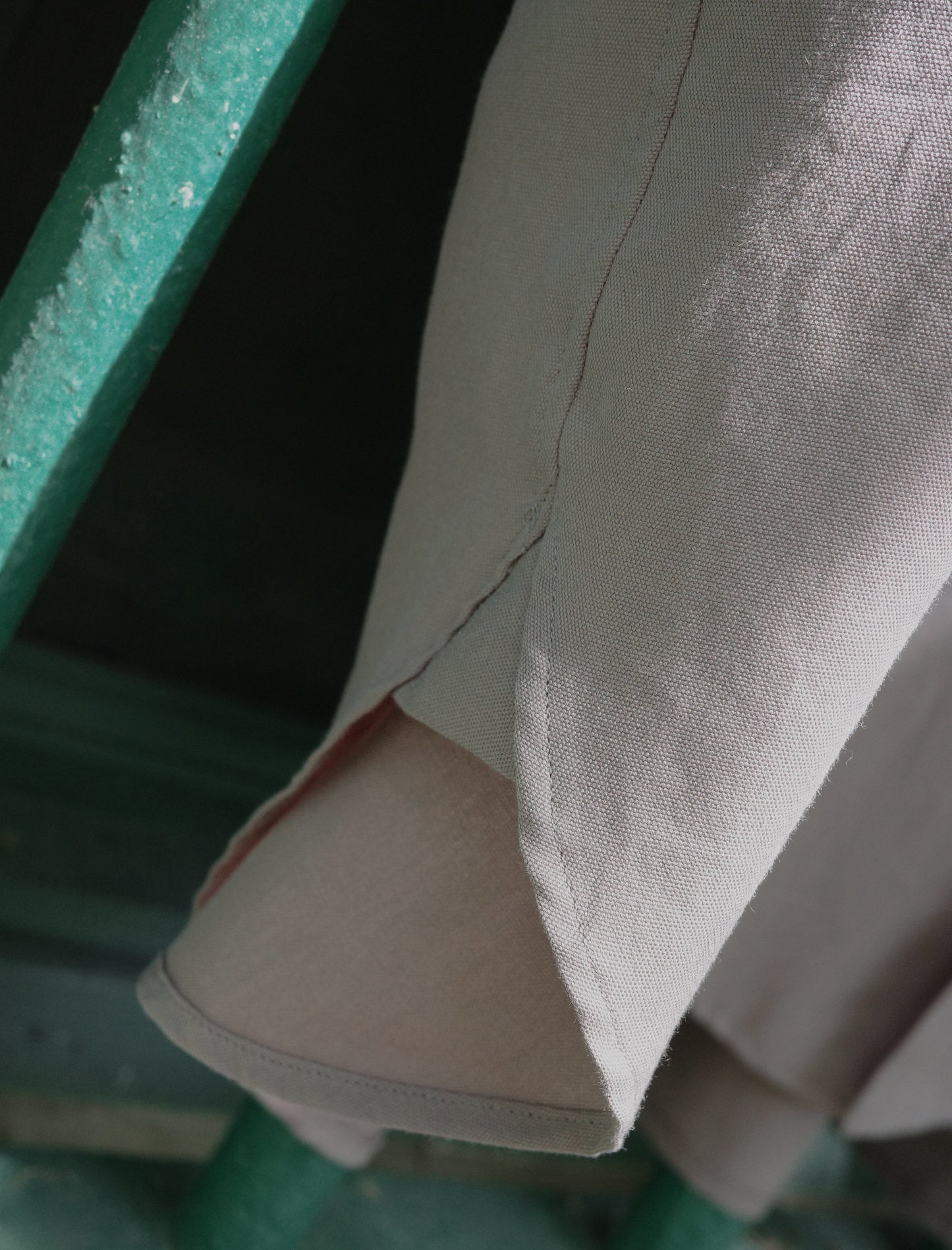 Blanc YM Soft Oxford Half Sleeve Shirt Beige