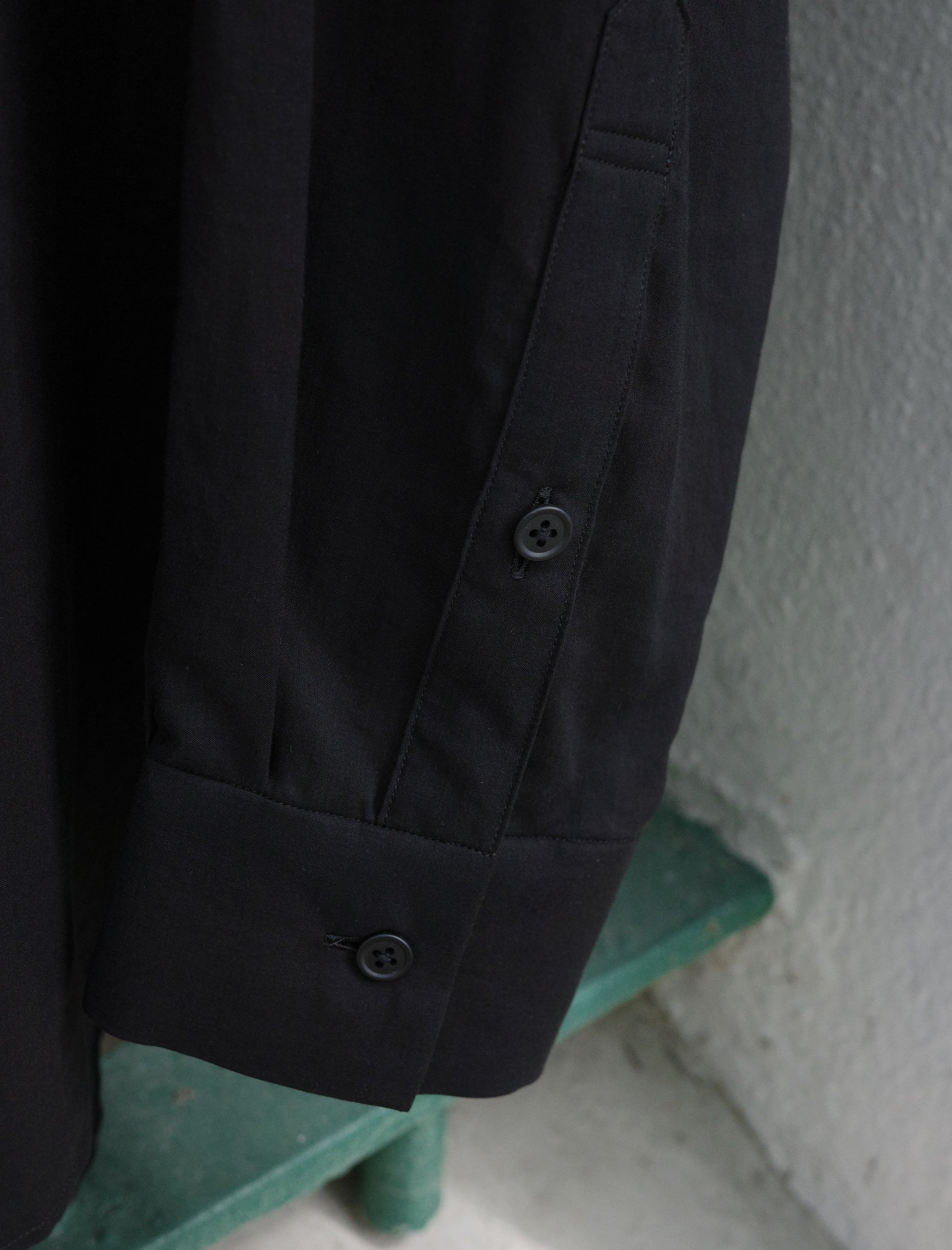 Blanc YM Supima Cotton Skipper Shirt Black