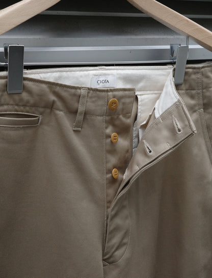 43Khaki Weapon Chino Cloth Pants - Beige