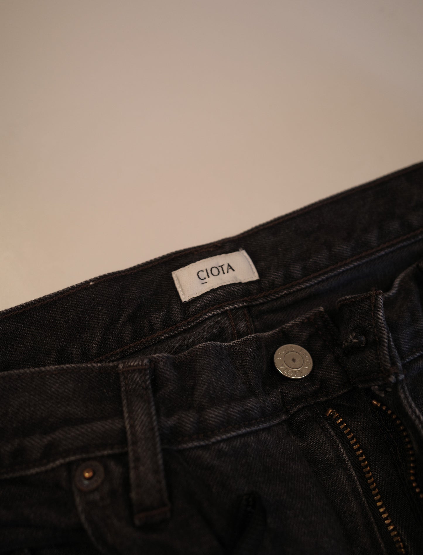 CIOTA Baggy 5 Pocket Pants - Medium Black