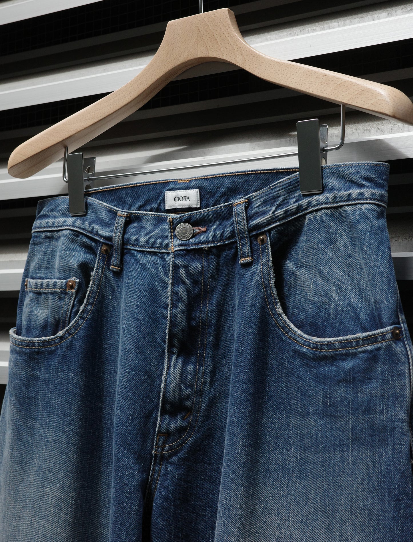 Baggy 5 Pocket Pants - Medium Dark Blue