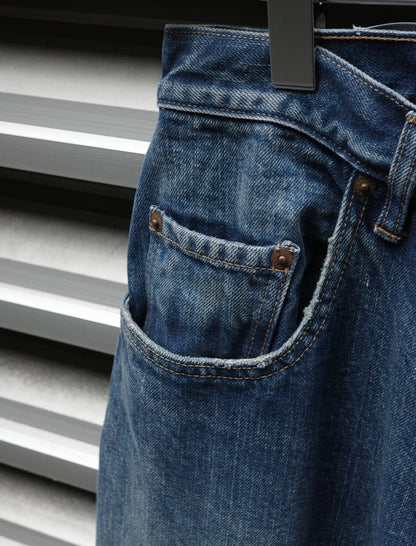 Baggy 5 Pocket Pants - Medium Dark Blue