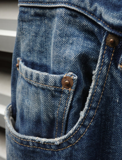 Baggy 5 Pocket Pants - Medium Dark Blue