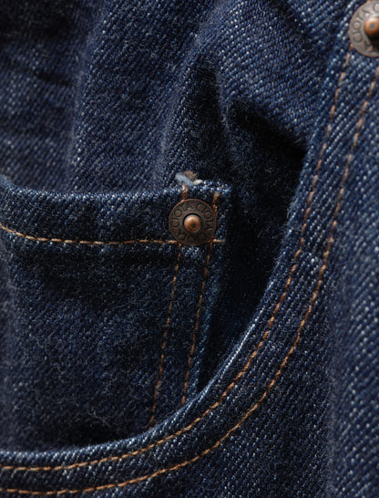 Baggy 5 Pocket Pants - Navy