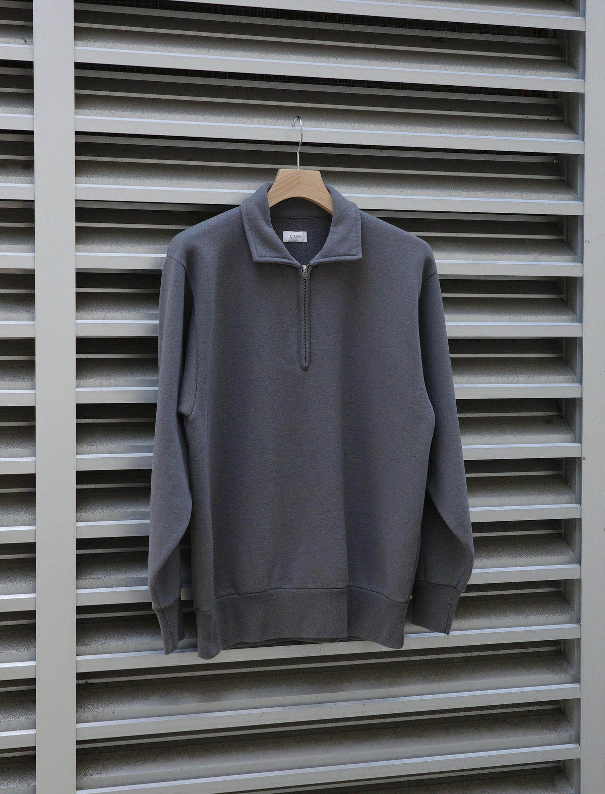 Half Zip Sweatshirt - Blue Gray