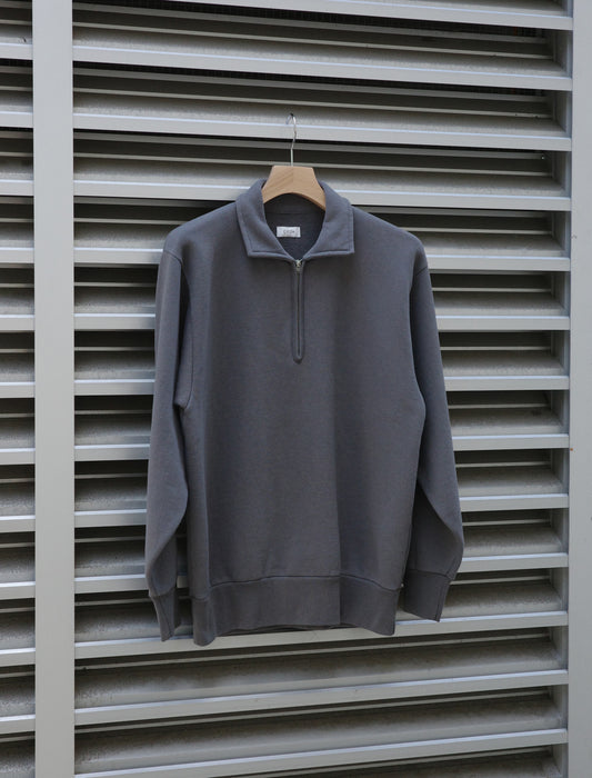 Half Zip Sweatshirt - Blue Gray