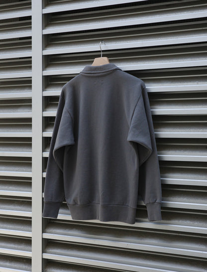 Half Zip Sweatshirt - Blue Gray