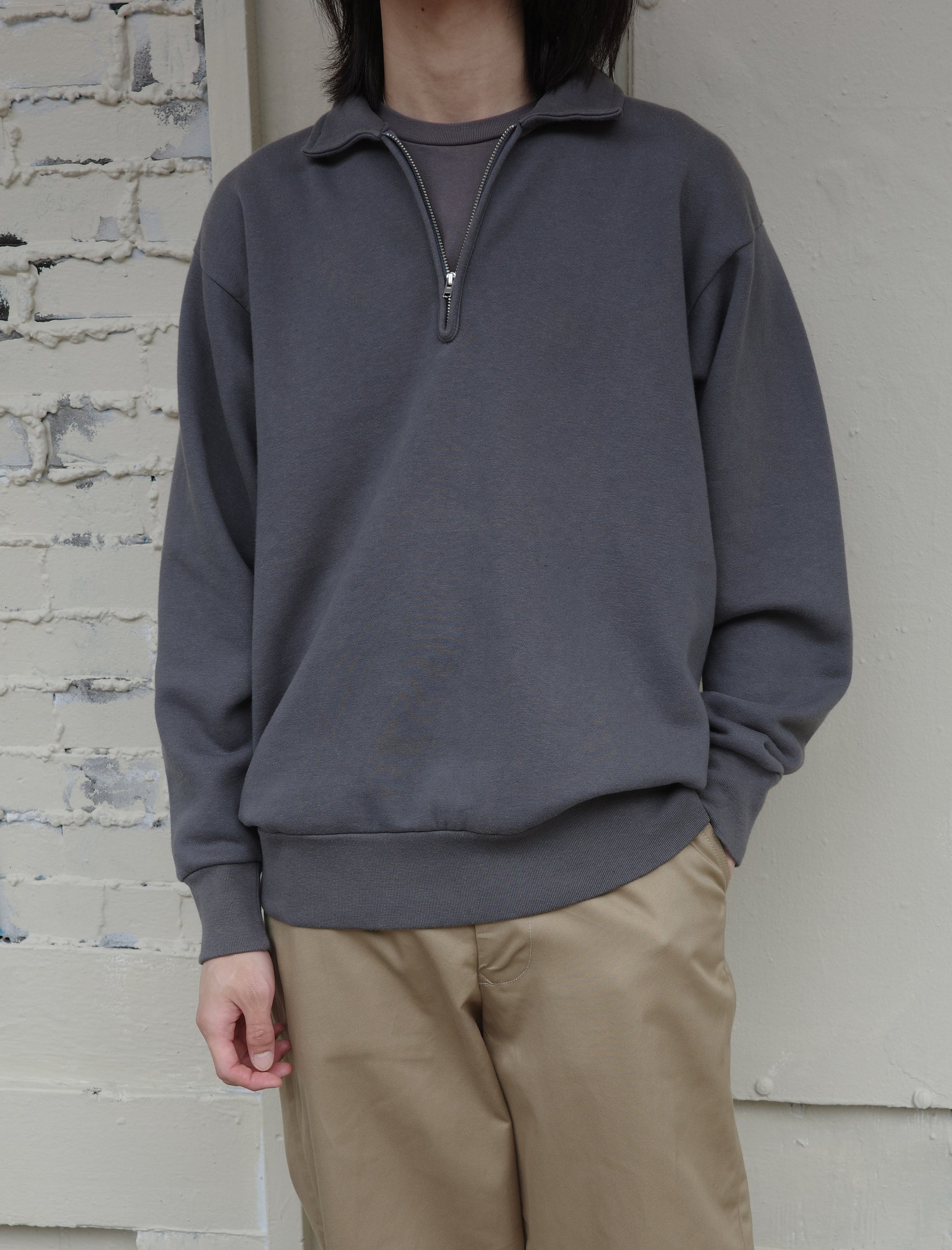 CIOTA Half Zip Sweatshirt - Blue Gray