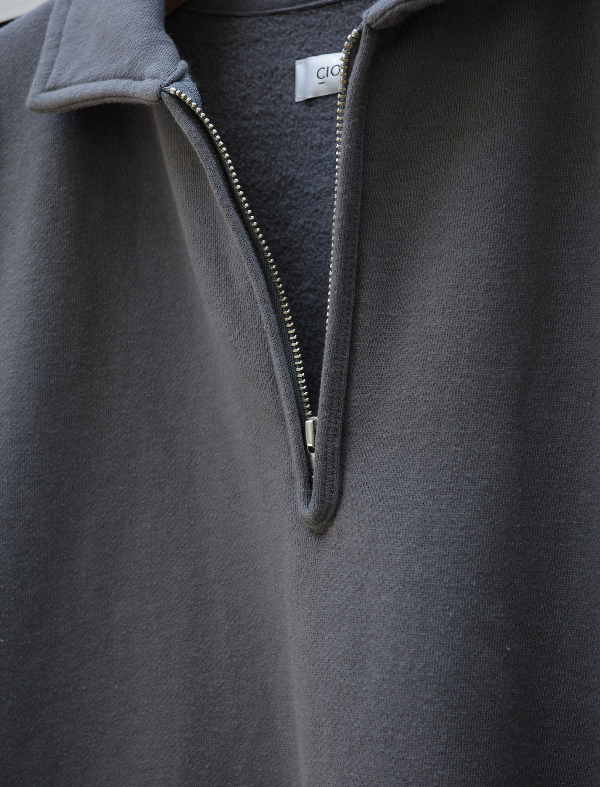 Half Zip Sweatshirt - Blue Gray