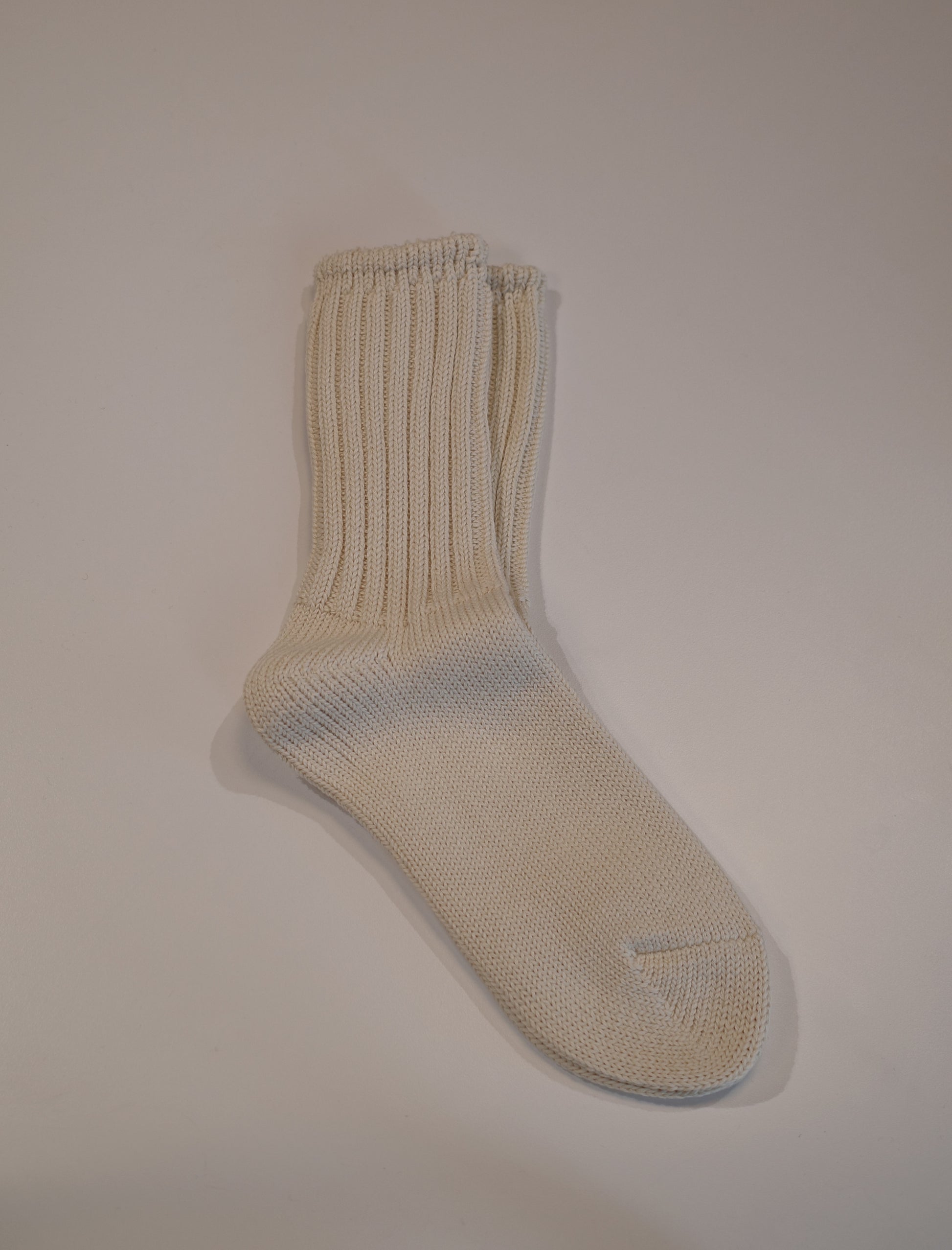 CIOTA Low Gauge Ribbed Socks - Ivory