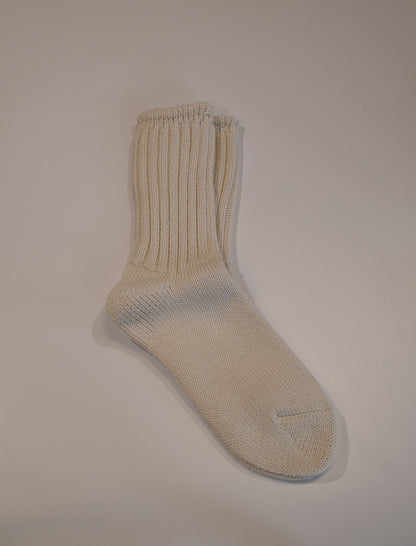 CIOTA Low Gauge Ribbed Socks - Ivory