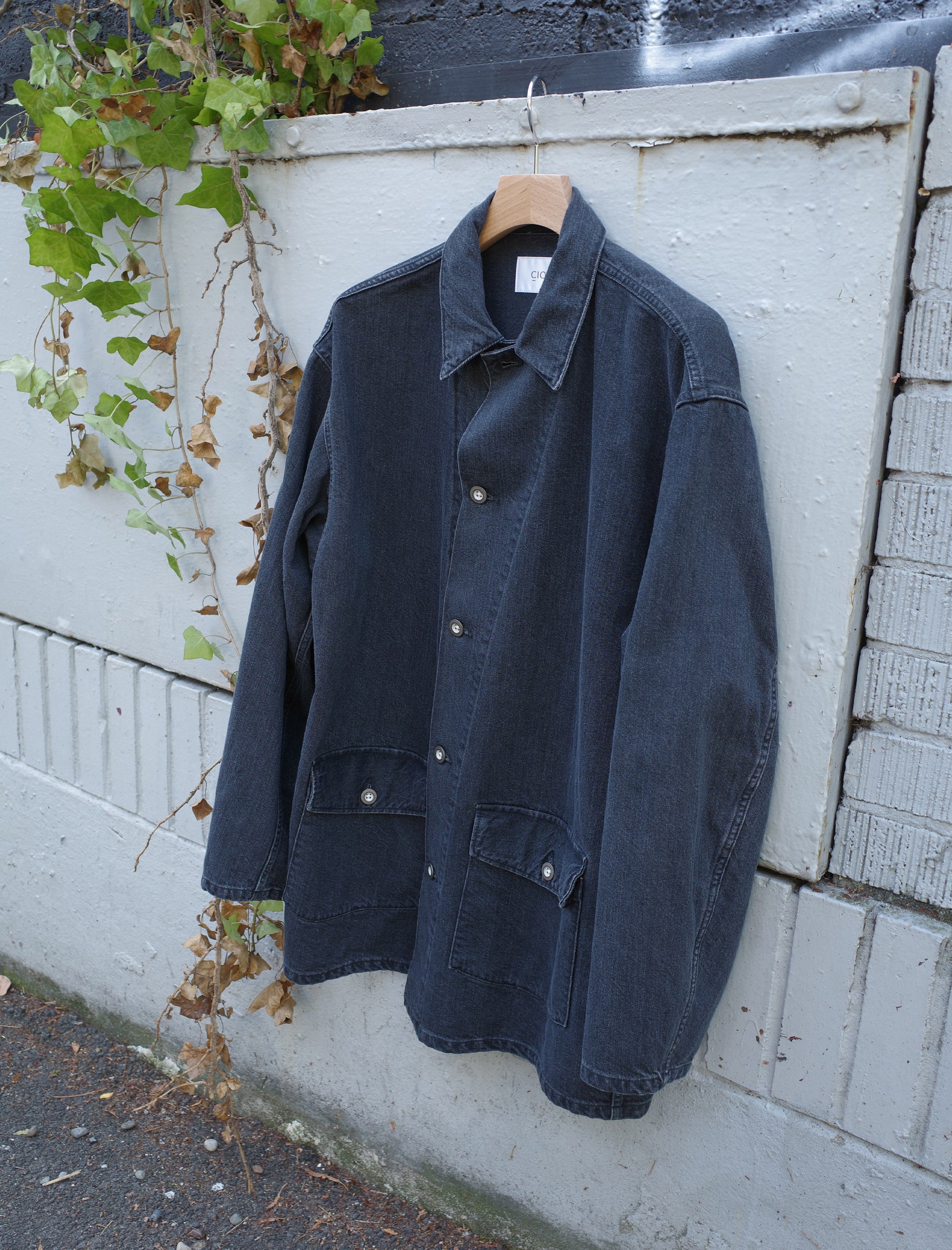 CIOTA M-41 US ARMY Denim Coverall Jacket - Medium Black