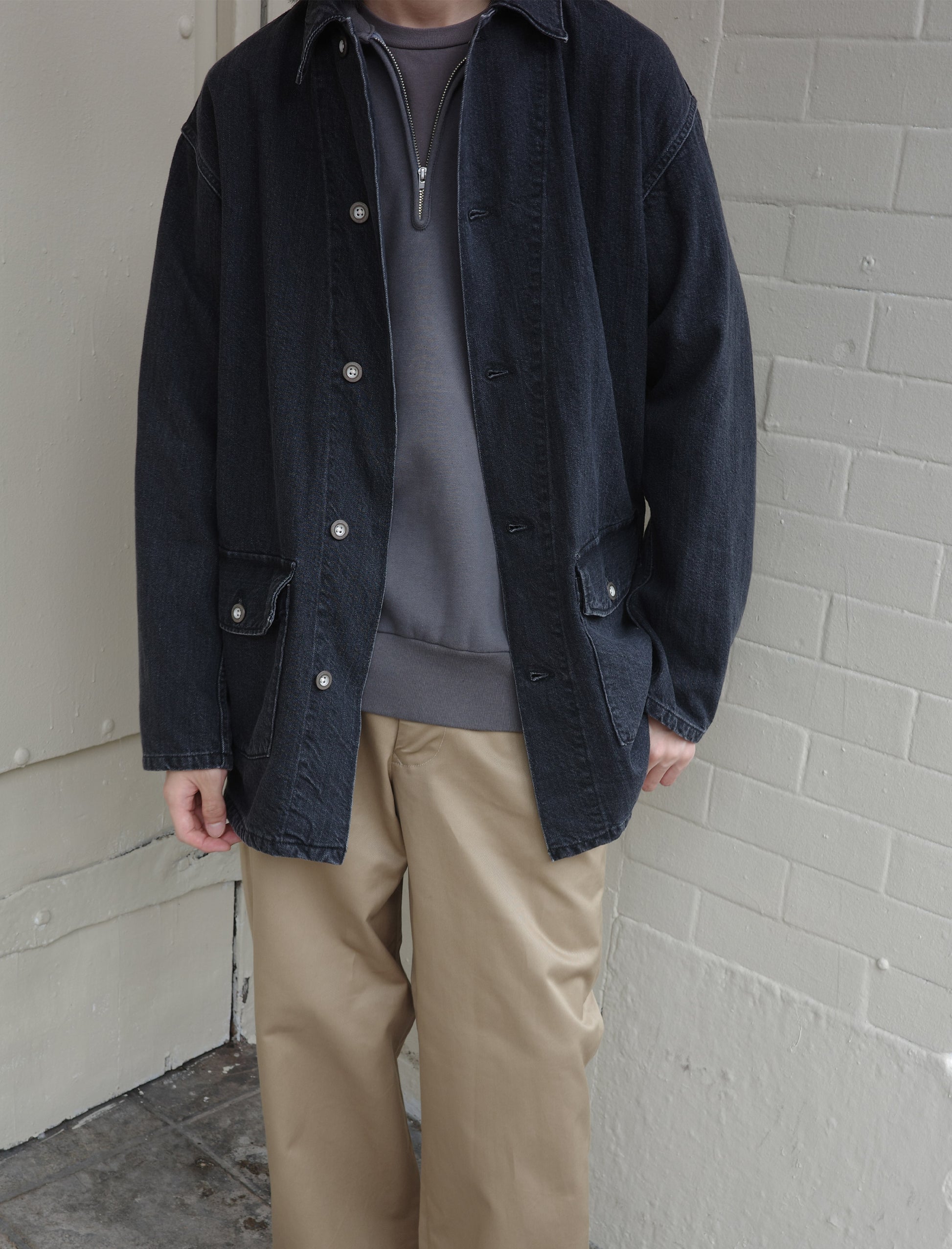 CIOTA M-41 US ARMY Denim Coverall Jacket - Medium Black